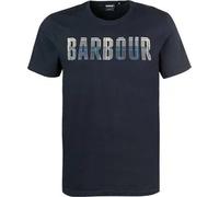 Barbour T-Shirt Herren Slim Fit Kurzarm Rundhals Baumwolle blau, S
