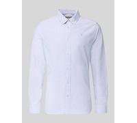 Barbour Tailored Fit Freizeithemd aus reiner Baumwolle Modell 'STRIPED OXFORD' in Marine, Größe XL