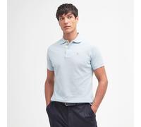 Barbour Herren Poloshirt TARTAN PIQUE Tailored Fit, hellblau, Gr. S