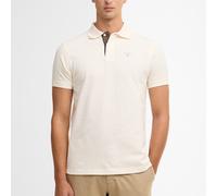 Barbour Tartan Pique Polo Shirt - Whisper White - XXL Polo-Shirt mit Tartan-Details Poloshirts