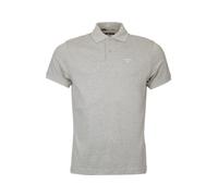 Barbour Tartan Poloshirt Pique - Grey Marl - XL Poloshirt mit Tartan-Details Poloshirts
