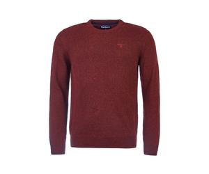 Barbour Tisbury Crew Neck Sweater - Ruby - XXL Einfarbiger, weicher Pullover aus Wollmischung Leichte Pullover
