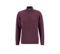 Barbour Holden Half Zip Pullover Wolle Bordeaux - Größe M Bordeaux M