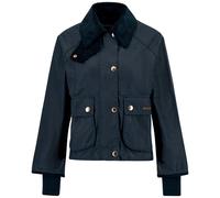 Barbour Wachsjacke Cropped Beadnell Navy/Classic (Größe: 14) 40 blau