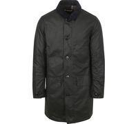 Barbour Regular Fit Wachsjacke aus reiner Baumwolle Modell 'MAC' in Marine, Größe L