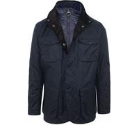 Barbour Wachsjacke Ogston Dunkelblau - Größe L Blau L