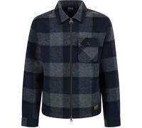 Barbour - Warmes und komfortables Überhemd - Hailwood Fleece Overshirt Navy für Herren aus Wolle - Größe L - Navy blau Navy blau L