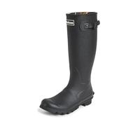 Barbour wasserfeste Winter-Gummistiefel für Schnee und Regen. Mittelhohe Stiefel., Schwarz - schwarz - Größe: 43