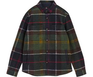 Barbour - Weiches und warmes Overshirt - Woodlane Brushed Check Overshirt Classic Tartan für Herren aus Wolle - Größe XL - Grün Grün XL