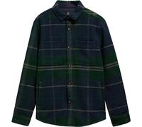 Barbour - Weiches und warmes Overshirt - Woodlane Brushed Check Overshirt Green Loch Tartan für Herren aus Wolle - Größe M - Grün Grün M