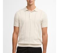 Barbour Wellburn Knitted Polo Shirt - Oatmeal - XXL Lässiges Strick-Polohemd Poloshirts