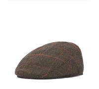 Barbour Wilkin Flat Cap - Olive Herringbone - S Flatcap aus Tweed mit eingewebten Farben Hüte und Mützen