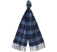Barbour Woolen Scarf Tartan Light Blue One Size
