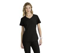 Barco Skechers Damen Vitality Electra Classic Fit Scrub Top 3-Pocket V-Neck Top mit feuchtigkeitsableitendem Stoff, Blacks, S