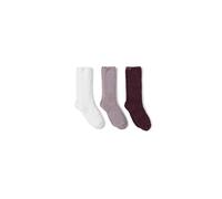 Barefoot Dreams CozyChic Damen Socken-Set, 3 Paar, Feige Multi, EinheitsgröÃŸe