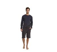 Barefoot Dreams CozyChic Herren Lounge Shorts Pyjama Lange Kordelzug Shorts, Carbon, Small