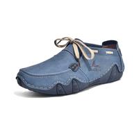 Barfuß-Loafer Für Herren, Atmungsaktive, Leichte Schnür-Loafer Aus Leder