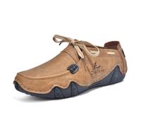 Barfuß-Loafer Für Herren, Atmungsaktive, Leichte Schnür-Loafer Aus Leder