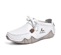 Barfuß-Loafer Für Herren, Atmungsaktive, Leichte Schnür-Loafer Aus Leder