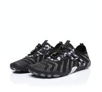 Barfuß-Wasserschuhe für Damen und Herren, schnell trocknend, leicht, Aqua-Socken für Outdoor, Wandern, Schwimmen, Strand, Sport und Reisen, Mehrfarbig/Meereswellen (Ocean Tides), 41 EU
