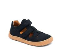 Barfußschuh BISGAARD "barefoot floyd", Jungen, Gr. 27, navy, Leder, Basic, Schuhe Barfußschuh, Barfußschuh mit Klettverschluss, Größenschablone zum Download (17077240-27) navy