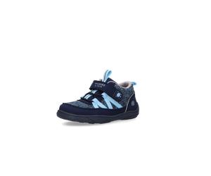 Barfußschuh DOCKERS BY GERLI, Jungen, Gr. 32, navy, grau, Textil, Schuhe Barfußschuh, Freizeitschuh, Halbschuh, Klettschuh, Sneaker in bequemer Form (49298652-32) navy, grau