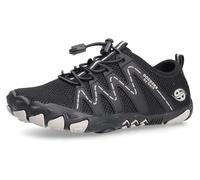 Barfußschuh DOCKERS BY GERLI, Kinder, Gr. 35, schwarz (schwarz, grau), Synthetik, Textil, Schuhe Barfußschuh, Barfußschuh, Sneaker, Schlupfschuh für Outdoor (57178954-35) schwarz, grau