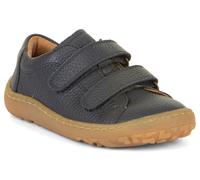 Barfußschuh FRODDO "Barefoot Base", Kinder, Gr. 27, blau (nachtblau), Leder, unifarben, Schuhe Barfußschuh, Klettschuh, Kindergartenschuh, Lauflernschuh mit Klettverschlüssen (49198266-27) nachtblau