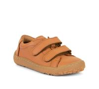 Barfußschuh FRODDO "Barefoot Base", Mädchen, Gr. 32, braun (cognac), Glattleder, unifarben, Schuhe Barfußschuh, Klettschuh, Kindergartenschuh, Lauflernschuh mit Klettverschlüssen (15153055-32)