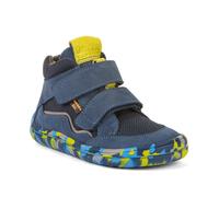 Barfußschuh FRODDO "BAREFOOT TEX FUN AUTUMN", Kinder, Gr. 26, bunt (blau, bunt), Textil, Veloursleder, Schuhe Barfußschuh, Boots, Sneaker, Trekkingschuh mit TEX-Membrane (21444524-26) blau, bunt