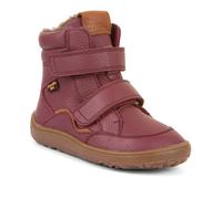 Barfußschuh FRODDO "BAREFOOT TEX WINTER", Mädchen, Gr. 30, lila (beerenfarben), Leder, Schuhe Barfußschuh, Klettschuh, Winterstiefel mit TEX-Membrane (51250651-30) beerenfarben