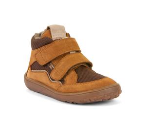 Barfußschuh FRODDO "BAREFOOT TEX WOOL", Mädchen, Gr. 35, braun, Textil, Veloursleder, Schuhe Barfußschuh, Boots, Sneaker, Trekkingschuh mit TEX-Membrane (45446356-35) braun