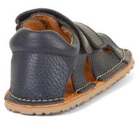 Barfußschuh FRODDO "Sandale Flexy Avi", Jungen, Gr. 33, dunkelblau, Leder, unifarben, Schuhe Barfußschuh, Sommerschuh, Poolslides, Klettschuh, mit zwei Klettverschlüsse (89420145-33) dunkelblau