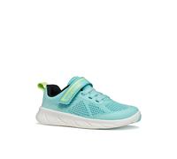 Barfußschuh GEOX "J FOOT-RUN GIRL", Jungen, Gr. 27, mintgrün, Lederimitat, Textil, Mesh, Schuhe Barfußschuh, Halbschuh mit Klettverschluss, Größenschablone zum Download (23883821-27) mintgrün