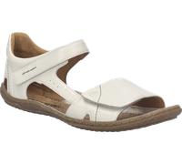 Barfußschuh JOSEF SEIBEL "Caitlyn 03", Damen, Gr. 39, weiß, Leder, Schuhe Barfußschuh, Sommerschuh, Bequemschuh, mit Klettverschluss, Weite G (=weit) (49338237-39) weiß