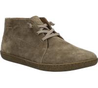Barfußschuh JOSEF SEIBEL "Jill 04", Damen, Gr. 39, braun (taupe), Veloursleder, Schuhe Barfußschuh, Schlupfschuh, Boots mit elastischen Schnürsenkeln, Weite G (=weit) (69748661-39) taupe