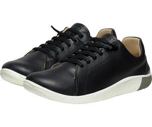 Barfußschuh KEEN "KNX LACE", Damen, Gr. 38, schwarz-weiß (schwarz, star weiß), Leder, Schuhe Barfußschuh (10886134-38) schwarz, star weiß
