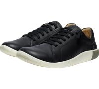 Barfußschuh KEEN "KNX LACE", Herren, Gr. 44, schwarz-weiß (schwarz, star weiß), Leder, Schuhe Barfußschuh (74782334-44) schwarz, star weiß