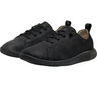 Barfußschuh KEEN "KNX LACE", Kinder, Gr. 32/33, triple schwarz, Leder, Schuhe Barfußschuh, mit Gummilaufsohle, leicht profiliertes Laufsohlenprofil (84455151-32) triple schwarz