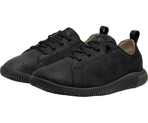 Barfußschuh KEEN "KNX LACE", Kinder, Gr. 32/33, triple schwarz, Leder, Schuhe Barfußschuh, mit Gummilaufsohle, leicht profiliertes Laufsohlenprofil (84455151-32) triple schwarz