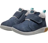 Barfußschuh KEEN "KNX MIDDIE", Kinder, Gr. 25/26, vintage indigo, alloy, Leder, Textil, Schuhe Barfußschuh (38380904-25) vintage indigo, alloy
