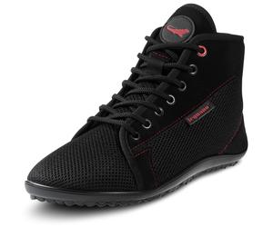 Barfußschuh LEGUANO "AKTIVE ALASCO", Damen, Gr. 43, schwarz, Textil, Schuhe Barfußschuh Schnürboots, Bequemschuh, Schnürboots für das Barfuß-Lauferlebnis (41318226-43) schwarz