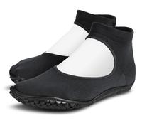 Barfußschuh LEGUANO "BALLERINA", Damen, Gr. L (42/43), schwarz, Textil, Schuhe Barfußschuh, Ballerina, Slipper, Bequemschuh Flexibilität vom Zeh bis zur Ferse, Topseller (10389238-L)