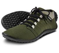 Barfußschuh LEGUANO "BEAT", Damen, Gr. 48, grün (dunkelgrün), Textil, Schuhe Barfußschuh, Freizeitschuh, Halbschuh, Schnürschuh für Maschinenwäsche geeignet (63267353-48) dunkelgrün