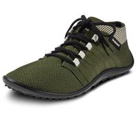 Barfußschuh LEGUANO "BEAT", Damen, Gr. 48, grün (dunkelgrün), Textil, Schuhe Barfußschuh, Freizeitschuh, Halbschuh, Schnürschuh für Maschinenwäsche geeignet (63267353-48)