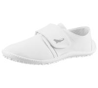 Barfußschuh LEGUANO "Berufsschuh NERON", Damen, Gr. 36, weiß, Lederimitat, Schuhe Barfußschuh, Klettschuh, Freizeitschuh, Bequemschuh mit Klettverschluss (12424861-36)