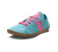 Barfußschuh LEGUANO "CARIBEO", Damen, Gr. 38, türkis, pink, Textil, Schuhe Barfußschuh, Bequemschuh, Schnürschuh mit Kontrastbesatz (76647814-38) türkis, pink