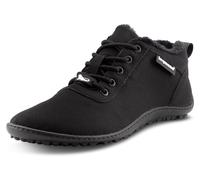 Barfußschuh LEGUANO "GALAXO", Damen, Gr. 49, schwarz, Textil, Schuhe Barfußschuh, Komfortschuh, Flats, Schnürschuh mit spezieller Halbkugel-Laufsohle (77259659-49) schwarz