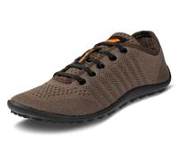 Barfußschuh LEGUANO "GO", Damen, Gr. 43, braun, Textil, Schuhe Barfußschuh Schnürschuh, mit praktischer Schnürung, Freizeitschuh, Halbschuh, Schnürschuh (63231401-43) braun