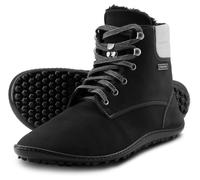 Barfußschuh LEGUANO "Icebare", Damen, Gr. 47, schwarz, Lederimitat, Textil, Schuhe Barfußschuh, Bequemschuh, Schnürboots, speziell entwickelte Halbkugel-Sohle (35454159-47)